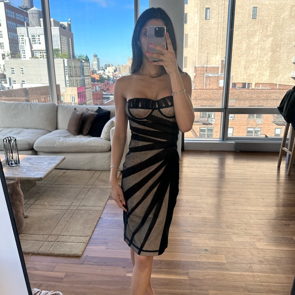 D&G Black and Tan Midi Dress - Picture 11 of 11